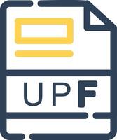 UPF Creative Icon Design vector