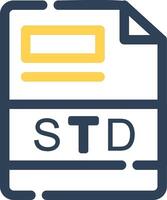 std creativo icono diseño vector