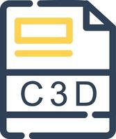 C3D Creative Icon Design vector