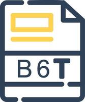 B6T Creative Icon Design vector