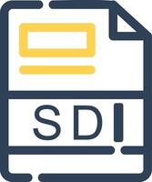 SDI Creative Icon Design vector