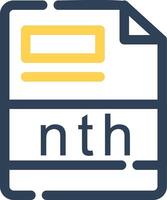 nth Creative Icon Design vector