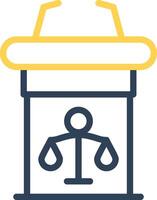 Line Two Color Design vector