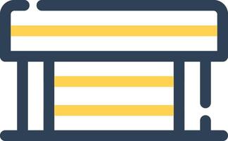 Line Two Color Design vector