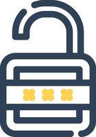 Lock Open Creative Icon Design vector