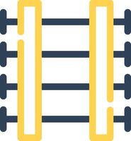 Train Tracks Creative Icon Design vector