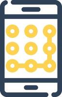 Pattern Lock Creative Icon Design vector