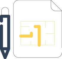 Blueprint Creative Icon Design vector