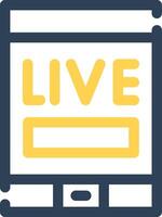 Live Stream Creative Icon Design vector