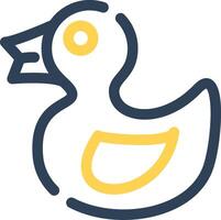 Rubber Duck Creative Icon Design vector