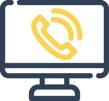 Phone Call Creative Icon Design vector