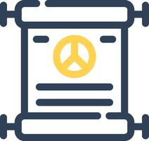 Peace Treaty Creative Icon Design vector