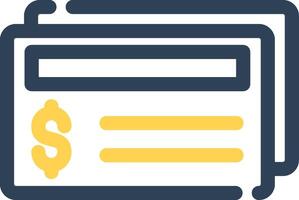 Cheque Creative Icon Design vector