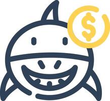 Loan Shark Creative Icon Design vector