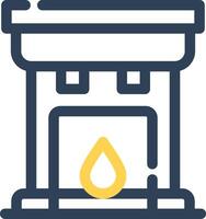 Fireplace Creative Icon Design vector