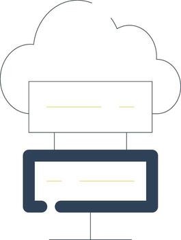 Cloud Computing Creative Icon Design vector
