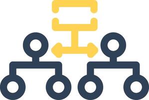 Labeled Hierarchy Creative Icon Design vector