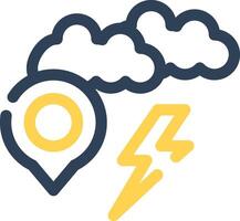 Storm Location Creative Icon Design vector