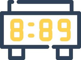 Digital Clock Creative Icon Design vector