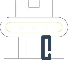 Conveyor Belt Creative Icon Design vector