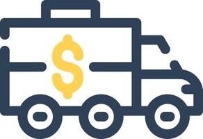 Bank Truck Creative Icon Design vector