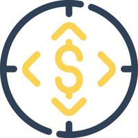 Funding Goal Creative Icon Design vector