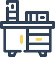 Bedside Table Creative Icon Design vector