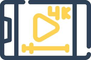 Video Streaming Creative Icon Design vector