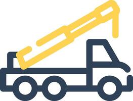 Crane Truck Creative Icon Design vector