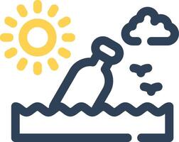 Message In A Bottle Creative Icon Design vector