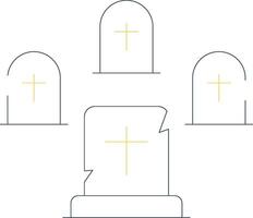 Graveyard Creative Icon Design vector