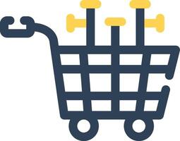 Shopping Cart Creative Icon Design vector