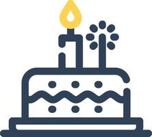 Birthday Cake Creative Icon Design vector