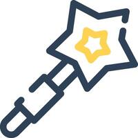 Magic Wand Creative Icon Design vector