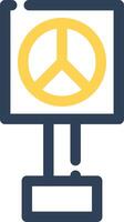 Peace Sign Creative Icon Design vector