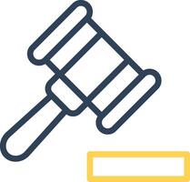 Gavel Creative Icon Design vector