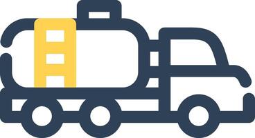 Tanker Truck Creative Icon Design vector