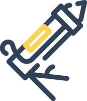 Caulk Gun Creative Icon Design vector