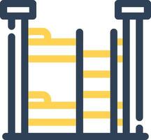 Bunk Bed Creative Icon Design vector