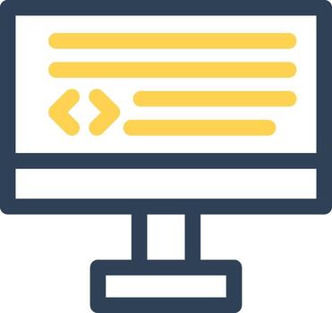 diseño de icono creativo de codificación vector
