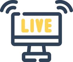 Live Streaming Creative Icon Design vector