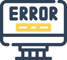 diseño de icono creativo de error vector