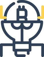 Cryptocurrency Creative Icon Design vector