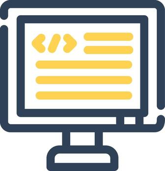 diseño de icono creativo de código vector