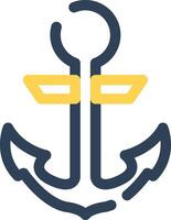 Anchor Creative Icon Design vector