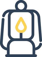 Oil Lamp Creative Icon Design vector