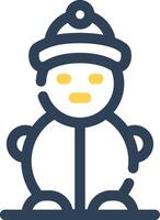 Snowman Creative Icon Design vector