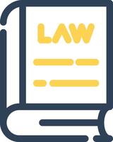 Law Book Creative Icon Design vector