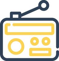 diseño de icono creativo de radio vector