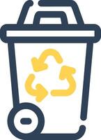 Recycling Bin Creative Icon Design vector